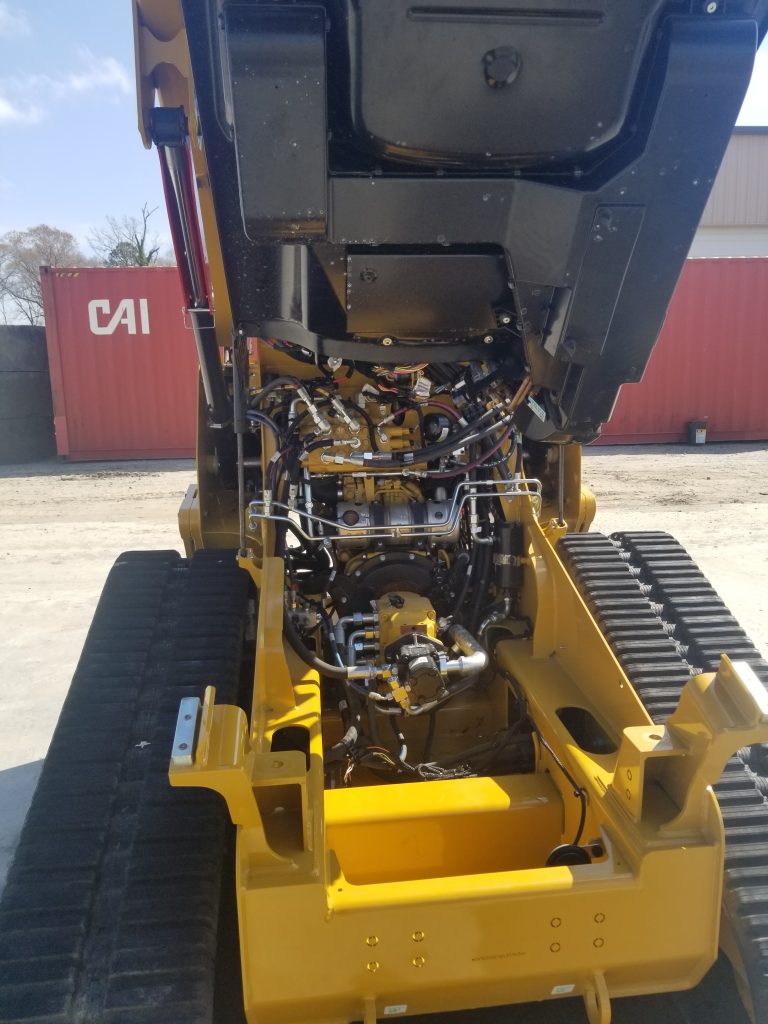 Engine compartment sprayed with EquipCoat®