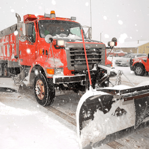 Snow Plow Plowing Snow